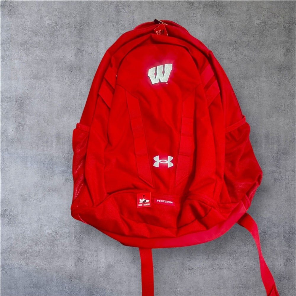 Under Armour Red and Gray Backpack
